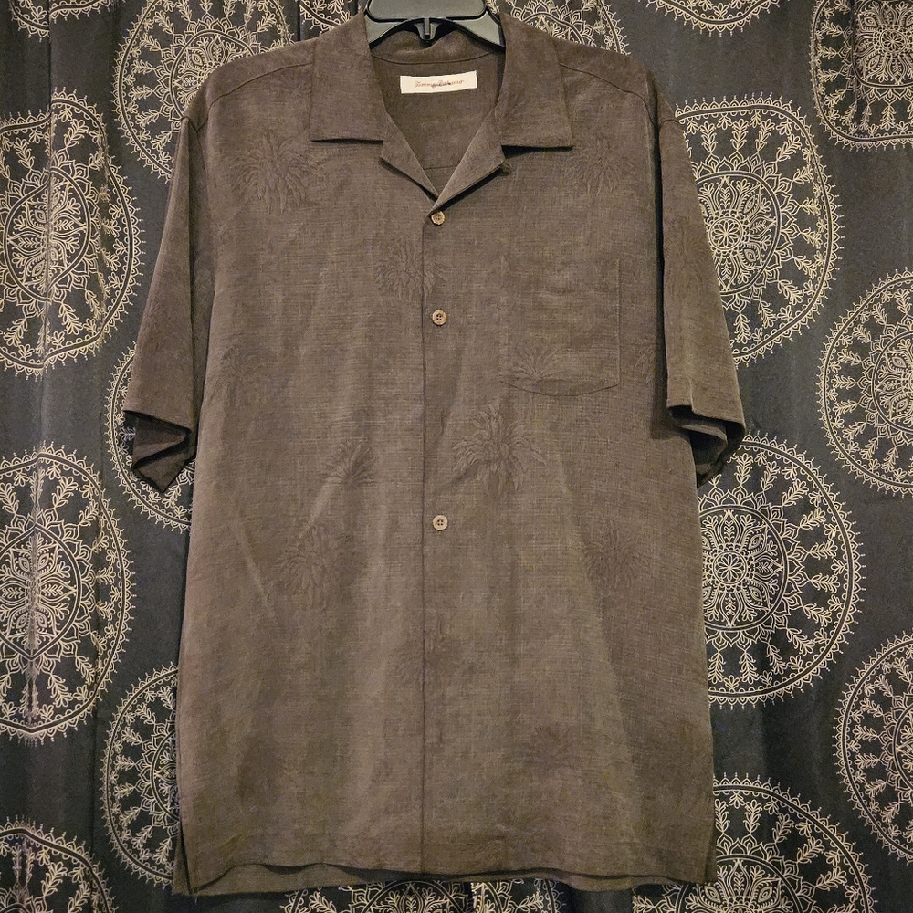 Tommy Bahama Silk Tropical Short Sleeve Button Down